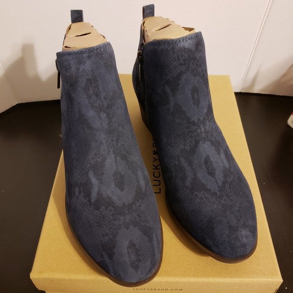 Lucky Brand Shoes - Lucky Brand LK-Basel Dark Denim Jasper bootie 11M